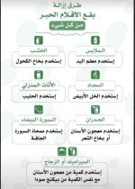 طرق استخدام ازالة الحبر