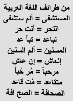طرائف اللغة العربية